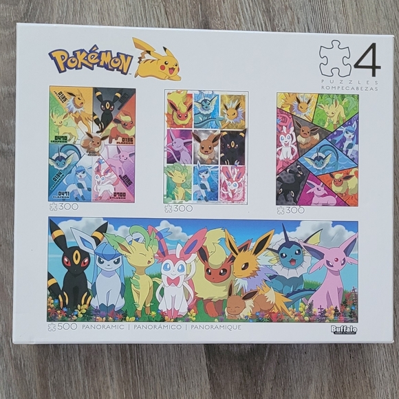 Buffalo Games Toys Pokmon 4in Multipack Jigsaw Puzzle Featuring